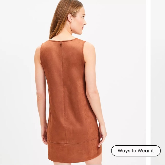 Loft microsuede dress NWT - Picture 2 of 8